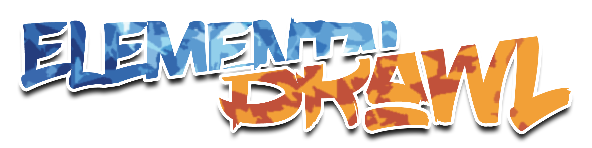 Elemental Brawl logo featuring stylized text with elemental imagery
