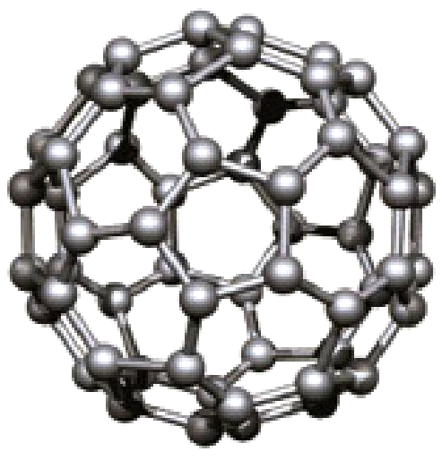 Atomic structure of a spherical fullerene