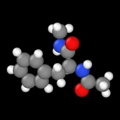 Phenylalanine dipeptide molecular dynamics simulation animation