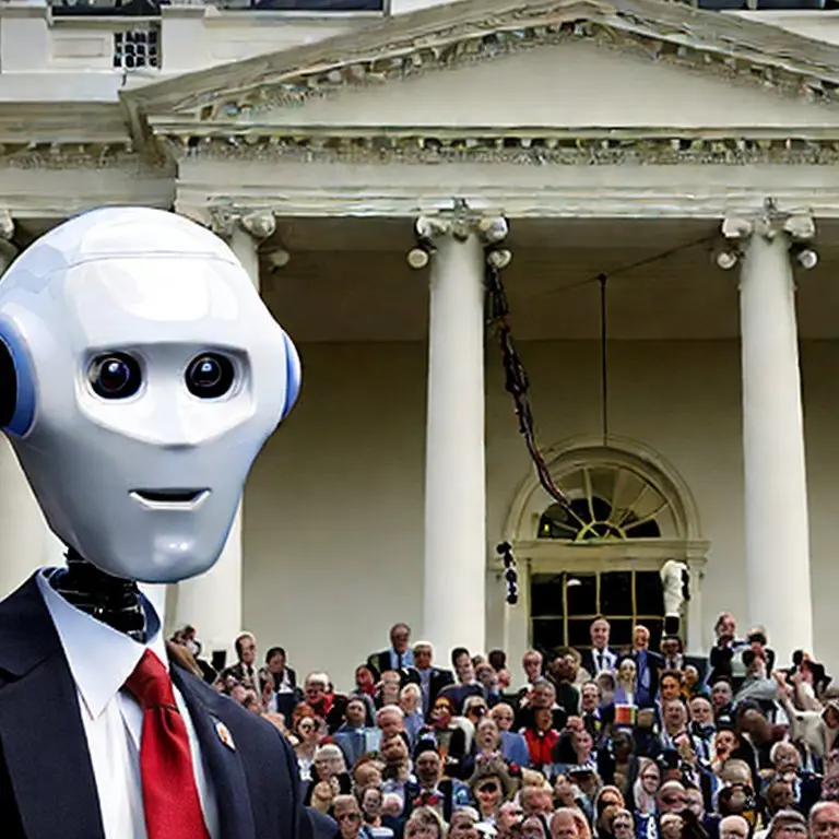 Machine learning visualization showing automated analysis of congressional legislation
