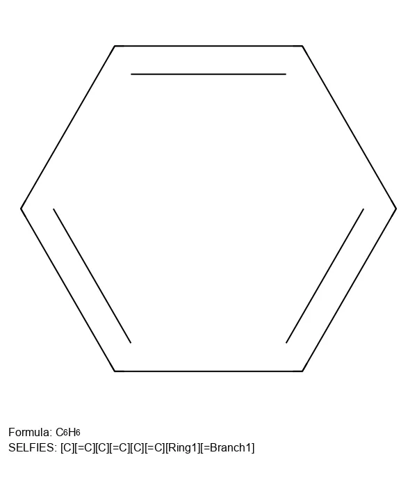 Benzene from SELFIES