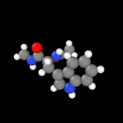 Tryptophan dipeptide molecular dynamics simulation animation